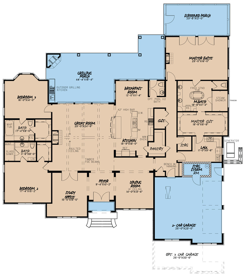 House Plan MEN 5050 Main Floor