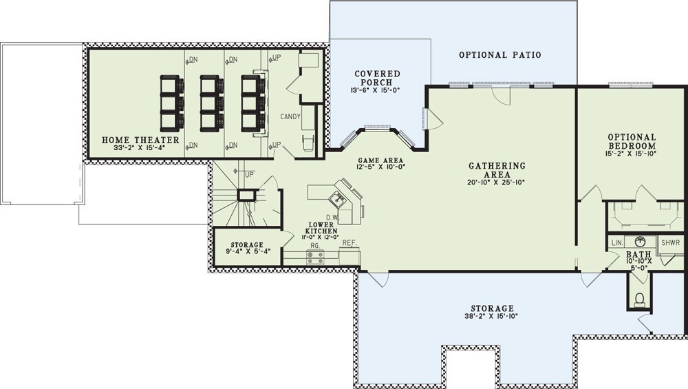 House Plan NDG 1148 Basement