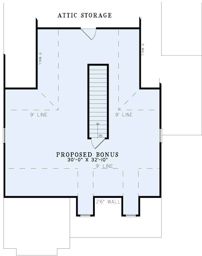 House Plan NDG 1329 Bonus Room