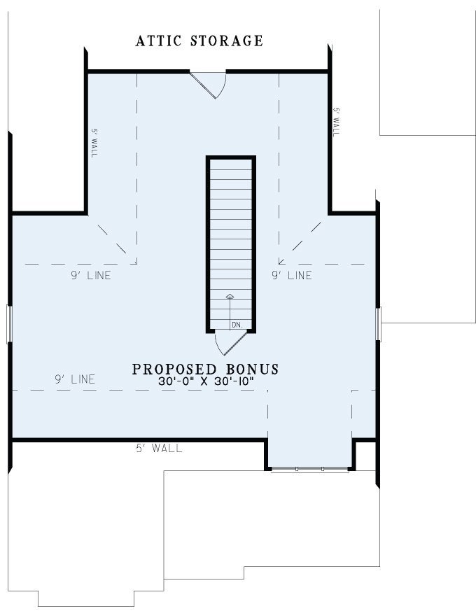 House Plan NDG 1330 Bonus Room