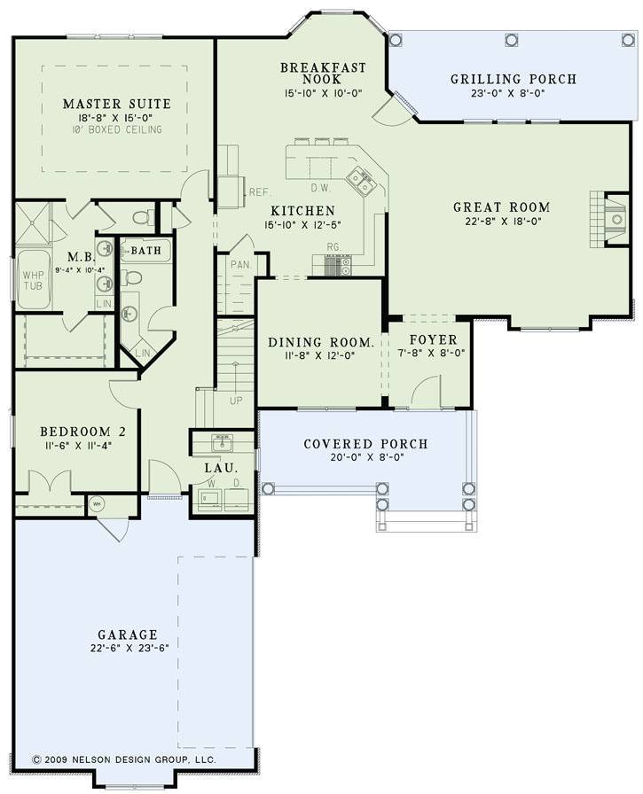 House Plan NDG 1332 Main Floor