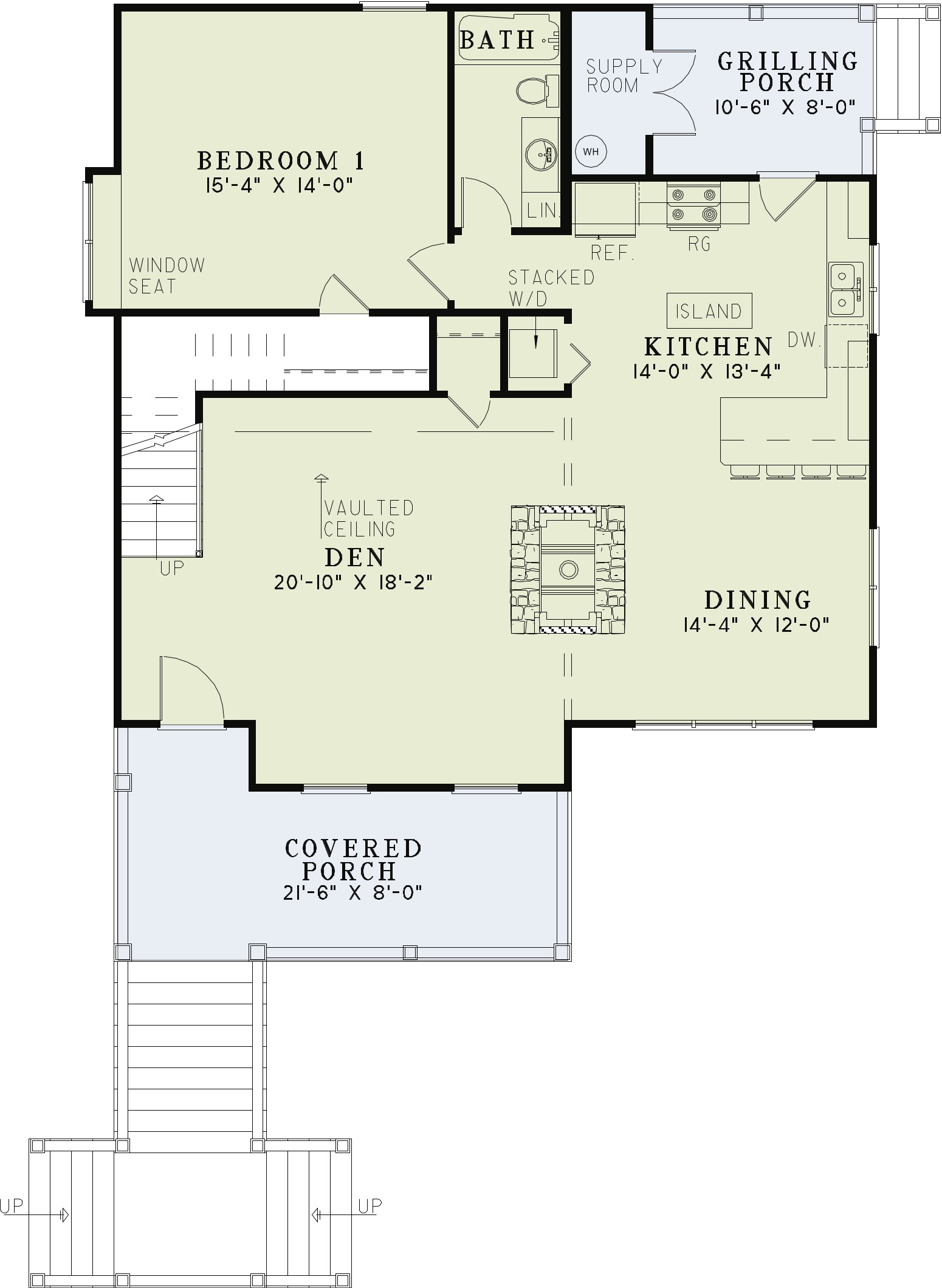 Nelson Design Group › House Plan 1225 Table Rock II, Riverbend House Plan