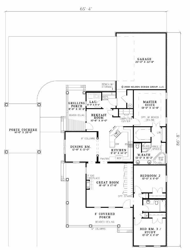 House Plan NDG 925 Main Floor
