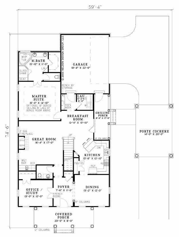 House Plan NDG 928 Main Floor