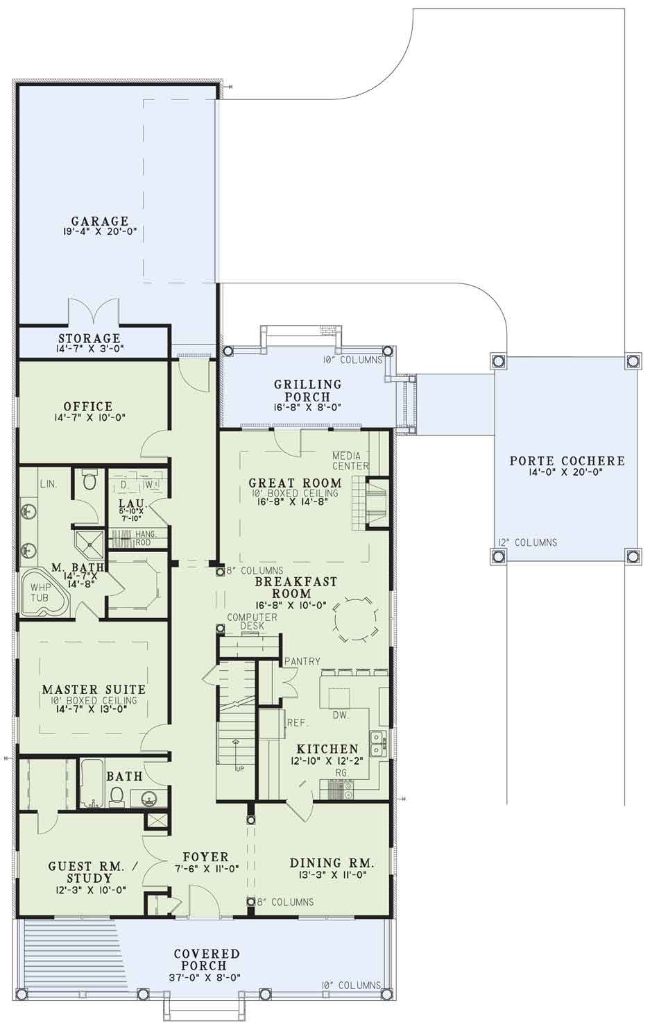 House Plan NDG 929 Main Floor