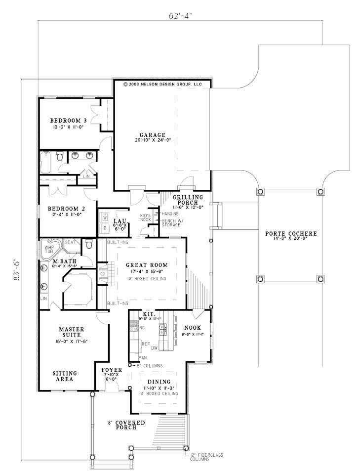 House Plan NDG 931 Main Floor
