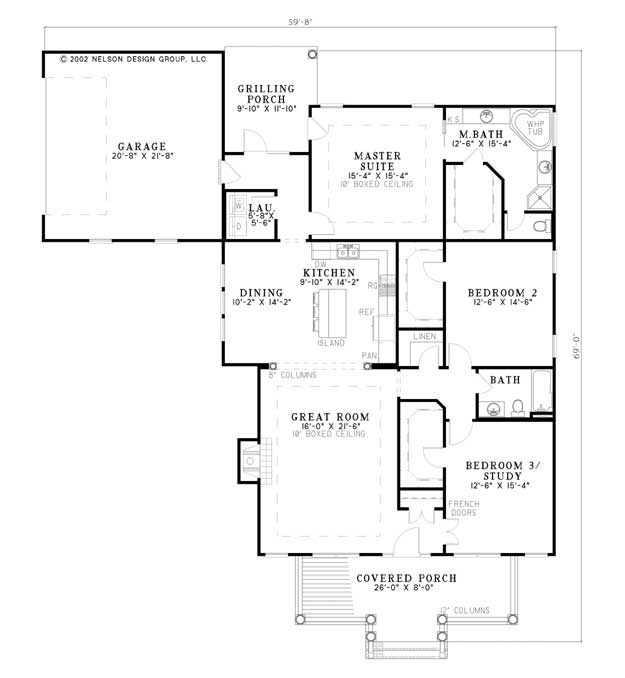House Plan NDG 790 Main Floor