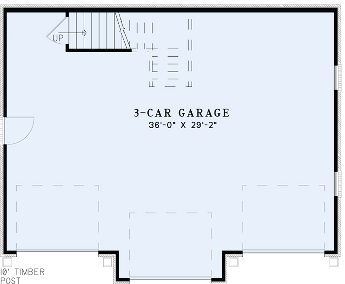 Garage Plan NDG 1488 Main Floor