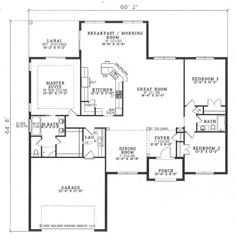 House Plan NDG 555 Main Floor