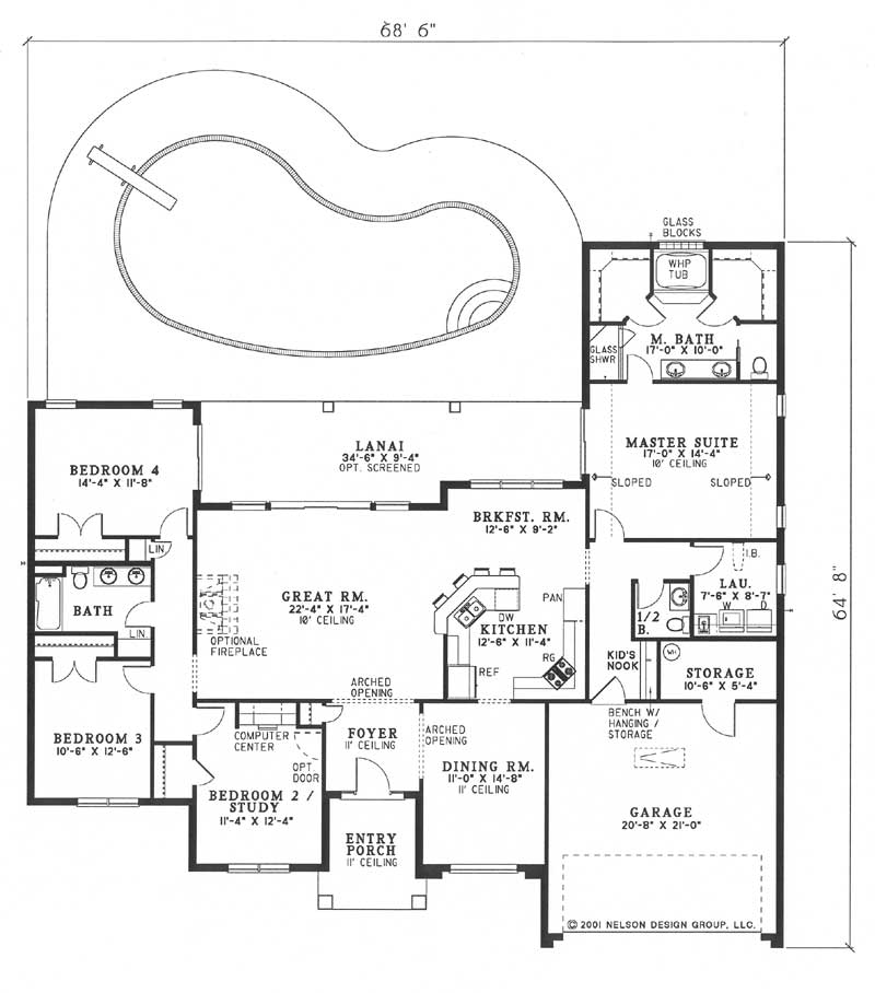 House Plan NDG 556 Main Floor