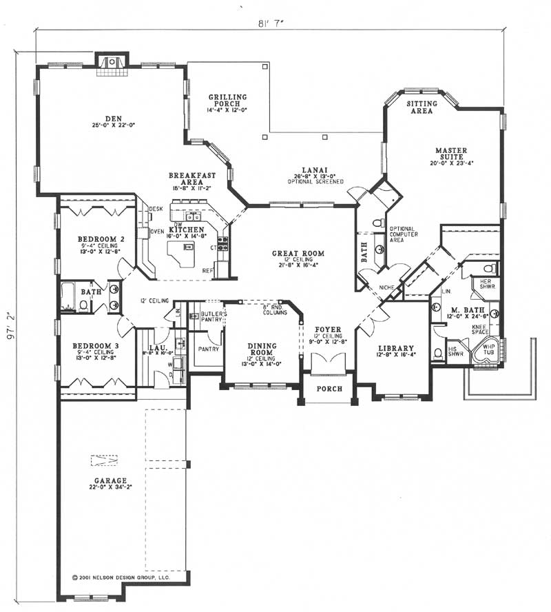 House Plan NDG 588 Main Floor