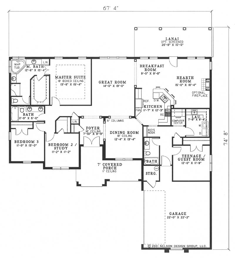 House Plan NDG 559 Main Floor