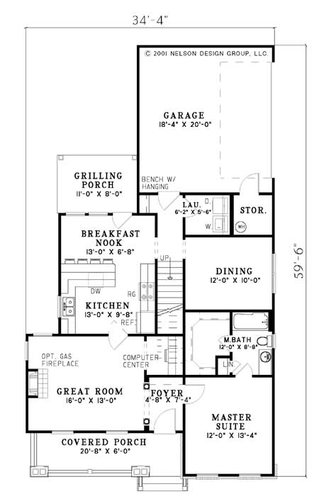 House Plan NDG 627 Main Floor
