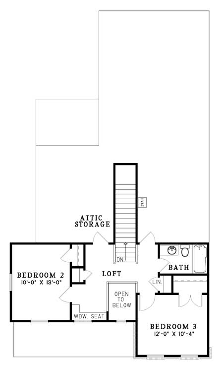 House Plan NDG 627 Upper Floor