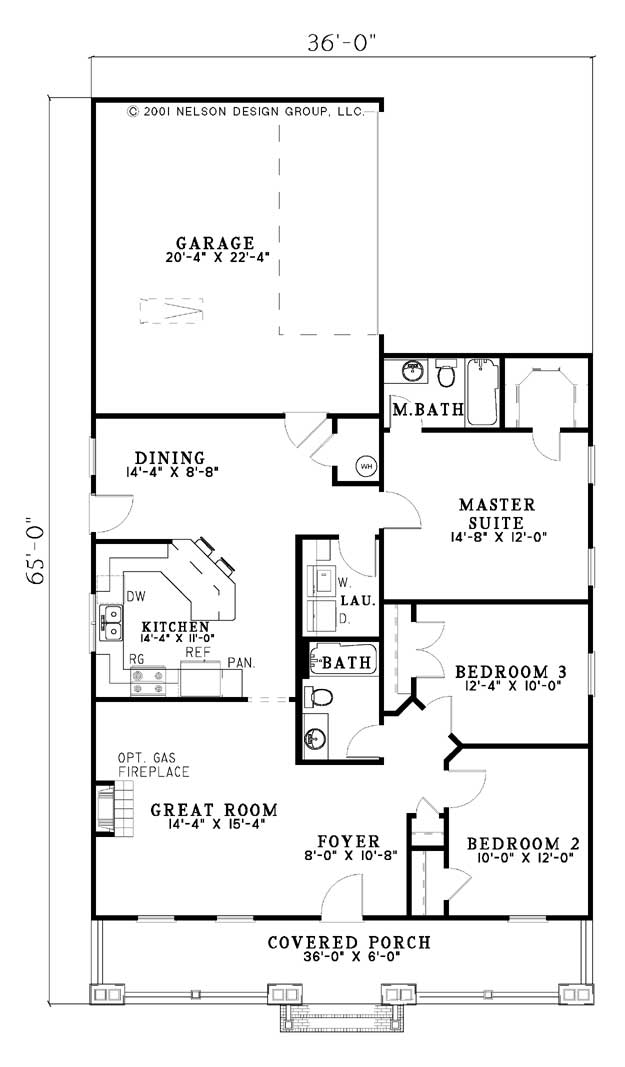 House Plan NDG 625 Main Floor