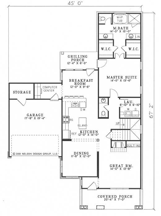House Plan NDG 586 Main Floor