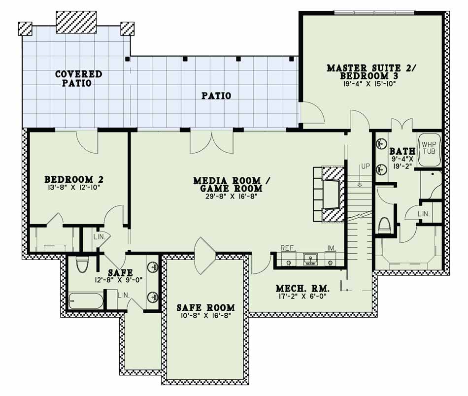 House Plan NDG 1649 Basement