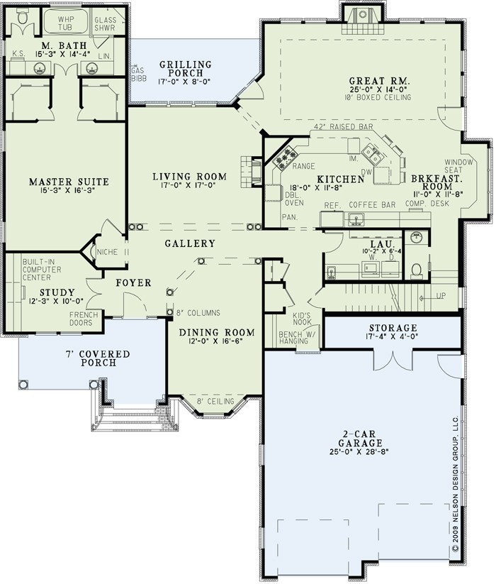 House Plan NDG 1306 Main Floor