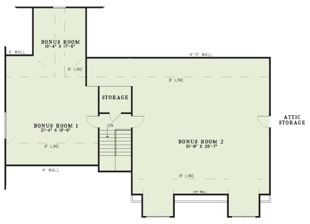 House Plan NDG 1271 Upper Floor