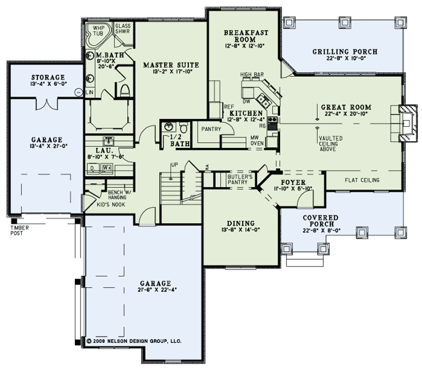 House Plan NDG 1292 Main Floor
