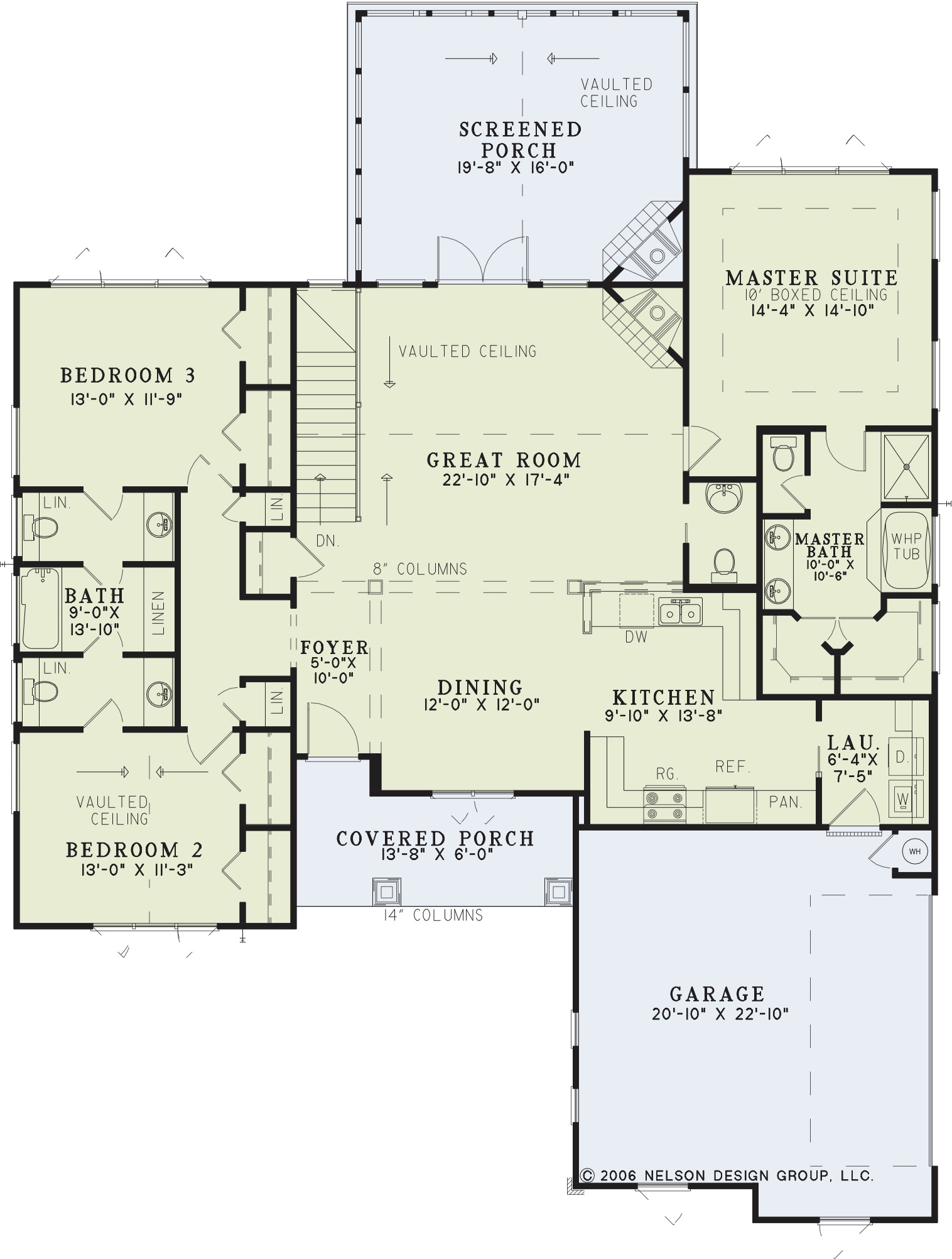 House Plan NDG 1192B Main Floor