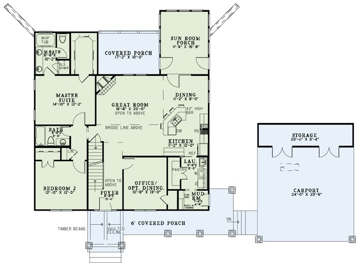 House Plan NDG 1371 Main Floor