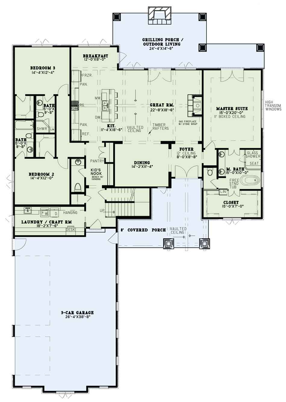House Plan NDG 1616 Main Floor
