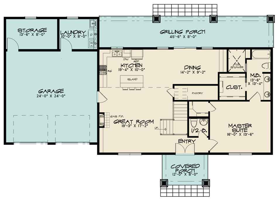 House Plan SMN 1013 Main Floor