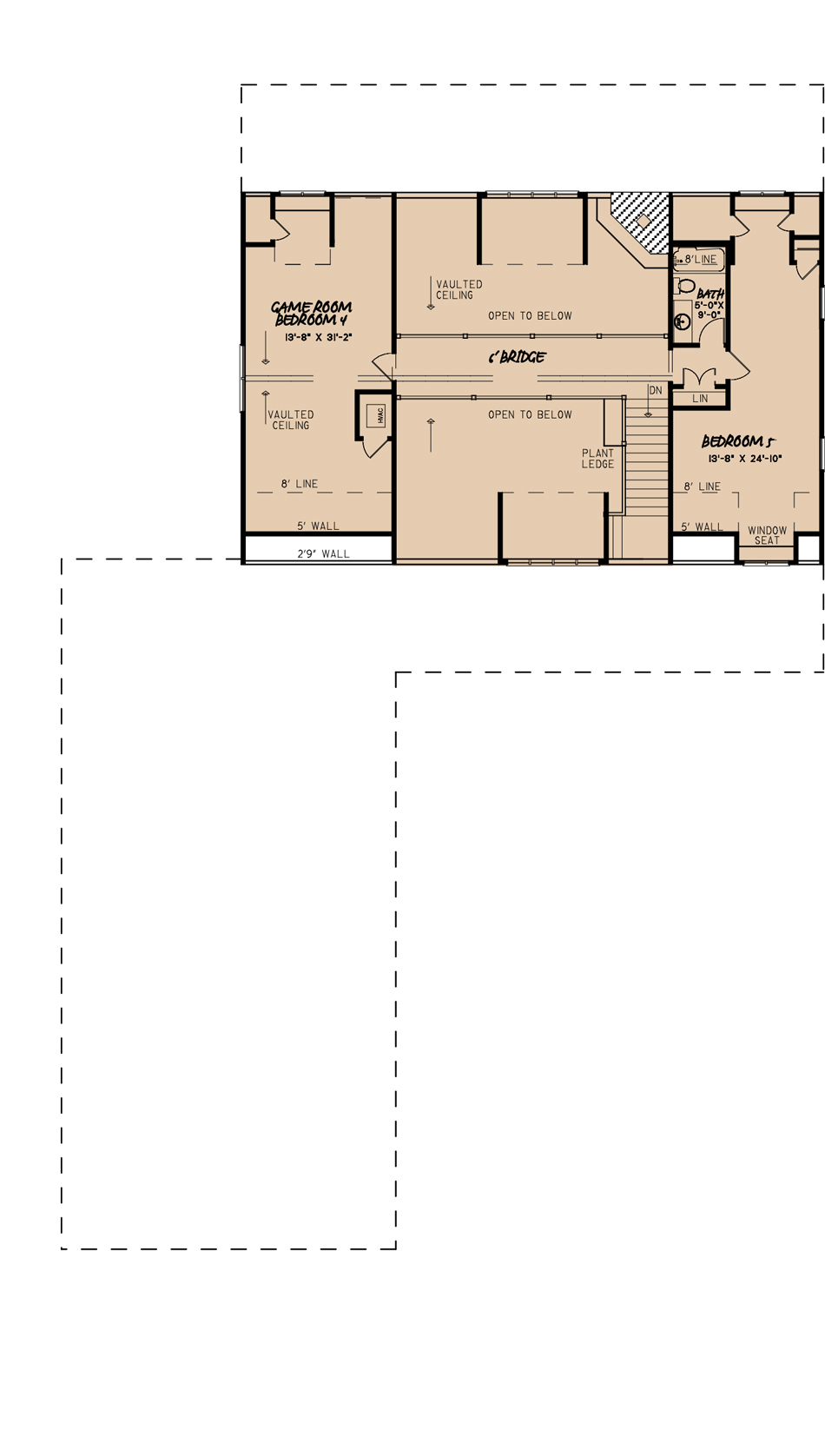 House Plan MEN 5138 Upper Floor