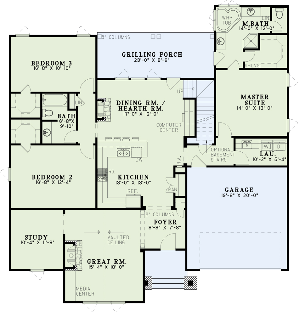 House Plan 1103 Ozark Overlook American Woodlands House Plan Nelson Design Group