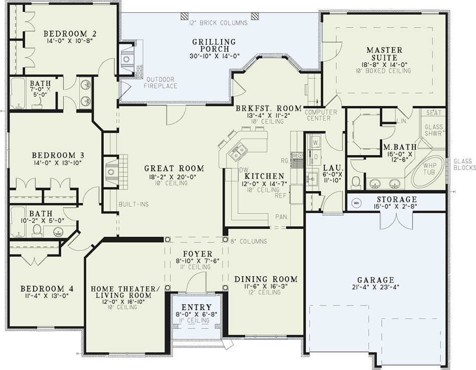 House Plan 769 Country Club Drive French Traditional House Plan Nelson Design Group