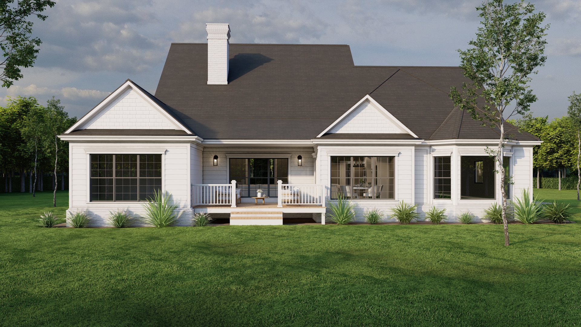 House Plan 1700 Charleston House, Farmhouse House Plan