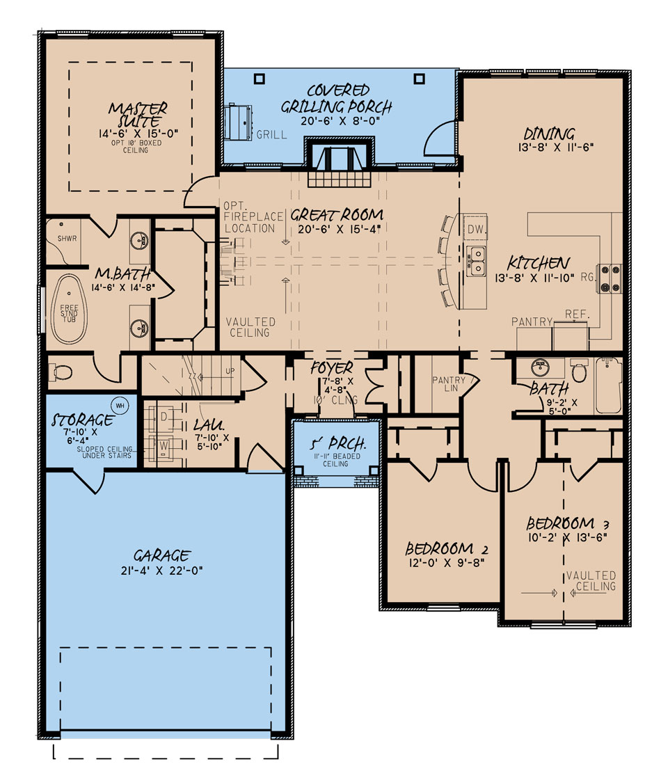 Nelson Design Group House Plan 5229 Cumberland Trace French Country House Plan