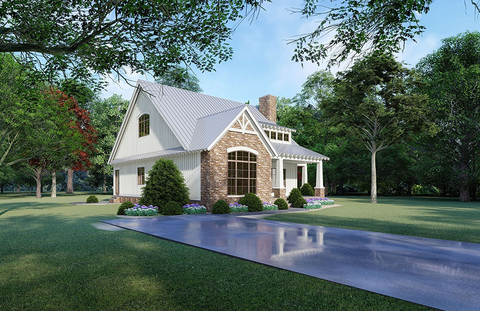 House Plan 5204 Oakleaf Cottage Country Home House Plan Nelson Design Group