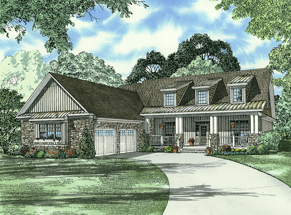 House Plan 953 Ambrose Boulevard Farmhouse House Plan Nelson Design Group