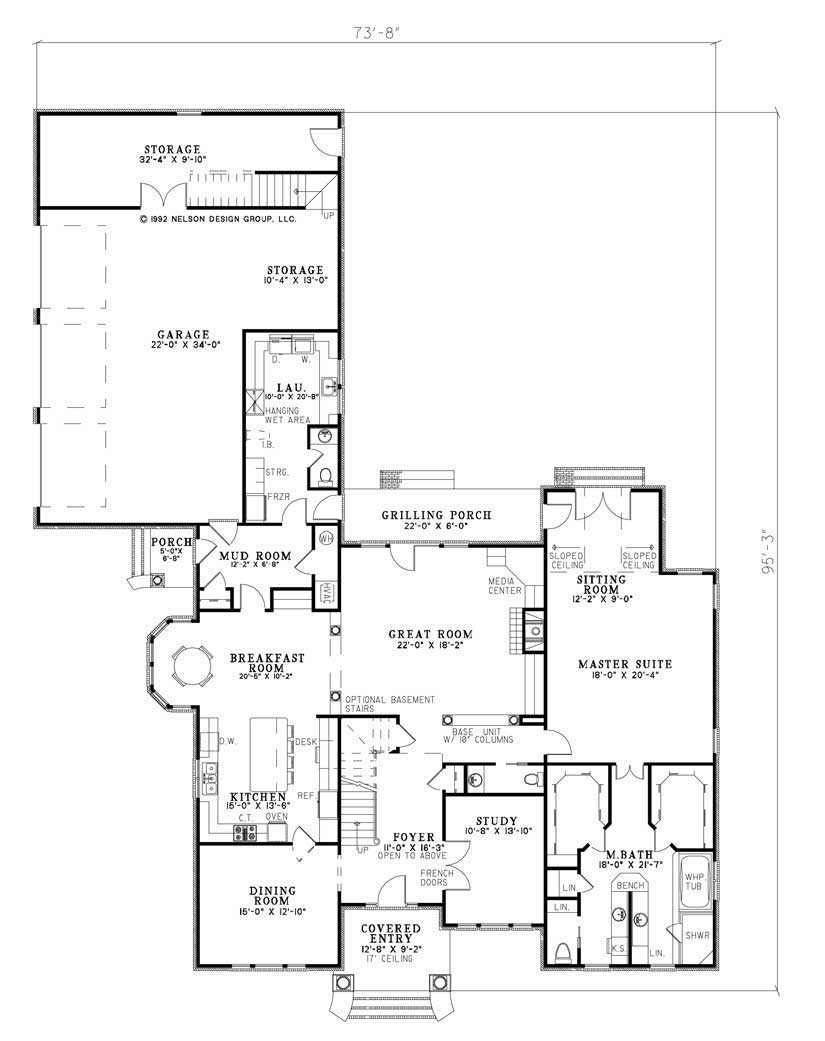 Nelson Design Group › House Plan 688 Cherry Street, French Classic ...