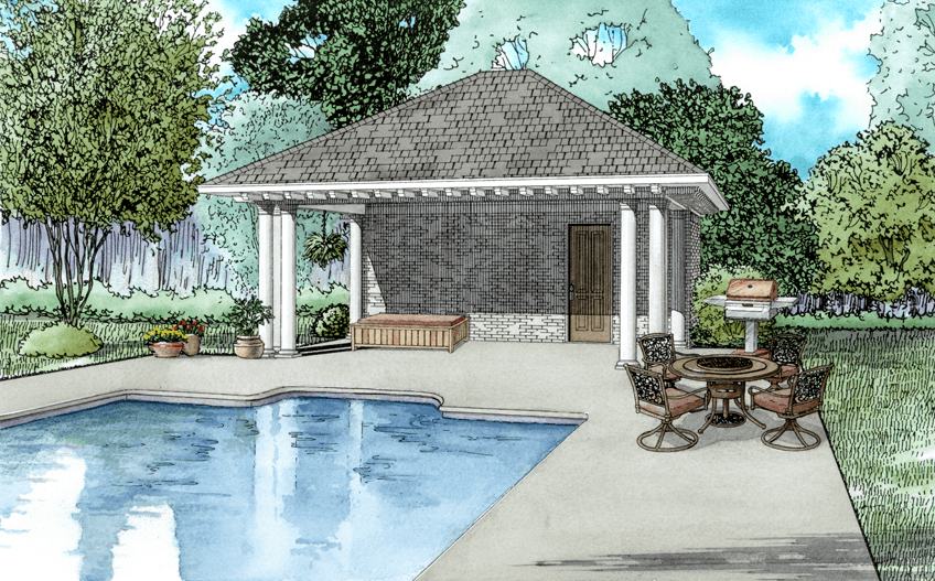 pool house plans