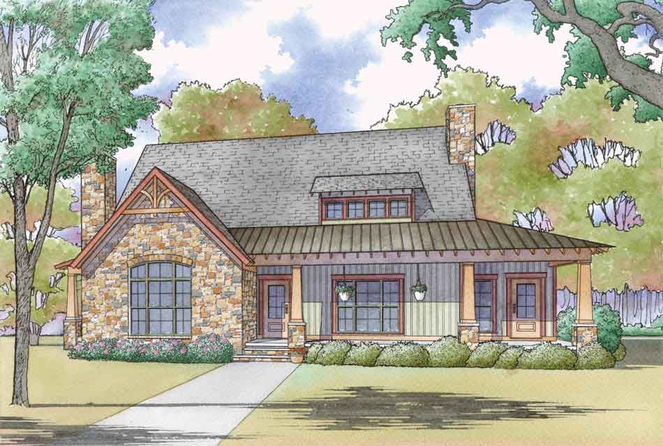 Nelson Design Group House Plan 5092 River Front Retreat Farmhouse House Plan